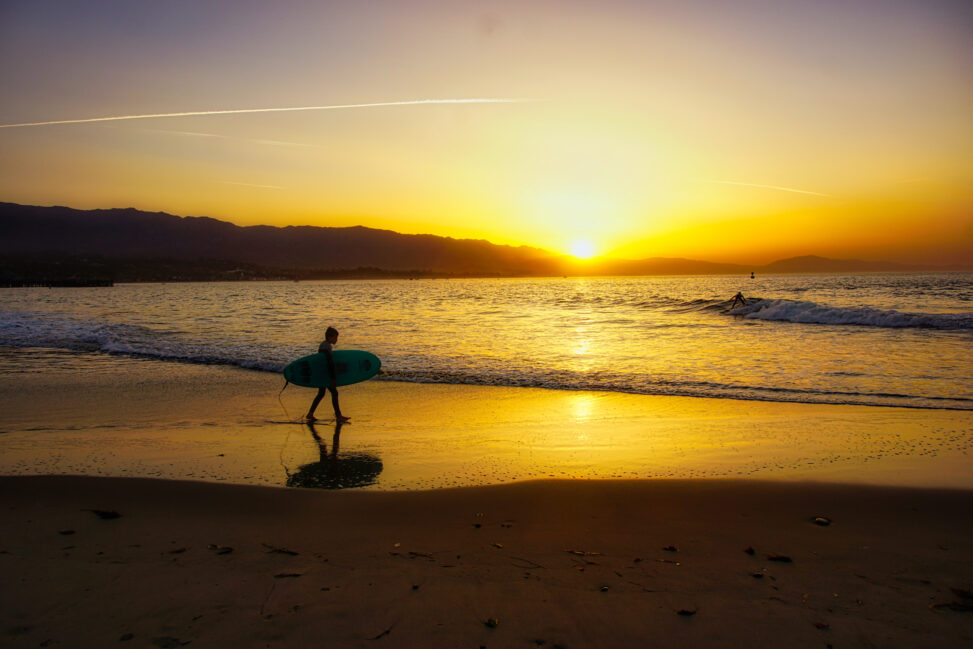 Santa Barbara Surfers Sunrise